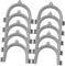 Hoement 10pcs U-Shape Washing Machine Drain Hose Clip Easy Installation Hose Guide for Secure Drainage Holders for Washer Discharge System
