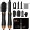 Hair Styler, Airstyler Haarstyler Set mit Rundbürstenföhn, Warmluftbürste, Airflow Lockenstab Automatisch, Haartrockner, Haarglätter Bürste für Glätten, Trocknen, Volumen, Locken(Schwarz)