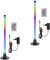 REV Partylicht SPARSET - musikgesteuert & dimmbar inkl. Fernbedienung – Party Deko RGB Stehlampe 58cm 6W 200lm – LED Lightbar mit Regenbogen & dynamischem Farbwechsel – Alternative zur Discokugel