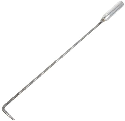 BELLIFFY Tisonnier De Cheminée pour Foyer Et Braséro Extérieur Outil De Feu Portable à Poignée Longue Ustensile Résistant pour Barbecue Et Feu De Camp