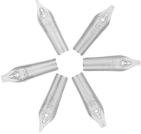 Parliky 60pcs Fountain Pen Nib Set Pens Stationery Nibs for Calligraphy Lettering Art Practice