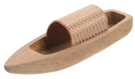 NUOBESTY Schiffsmodell Bausatz Holzkanu mit Realistischem Design und Leichtem Holzmaterial als Attraktive Schreibtischdekoration für Büro und Schlafzimmer