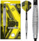 HARROWS NX90 Bomb Darts Set I Professionelle Dartpfeile 90% Wolfram, weiche Spitze 18 g und 20 g Pro Darts I 10-teiliges Set mit schwarzen Supergrip-Midi-Schäften und NX90-Flights-20gramm