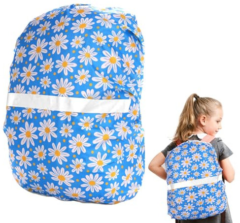 Cosysparks Kinder Regenschutz Schulranzen Regenschutz, reflektierender Rucksack bezug Schulrucksack Regenschutz regenhülle Schulranzen für Jungen Mädchen Outdoor Camping Wandern (blau)