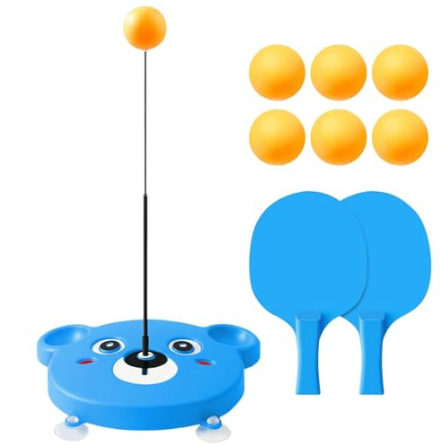 Table Tennis Training Set, Table Tennis Training Machine, Portable Table Tennis Trainer, Flexible Table Tennis Trainer, Soft Shaft Training Set, Sucker Pong Ball Trainer, Table Tennis Home Train