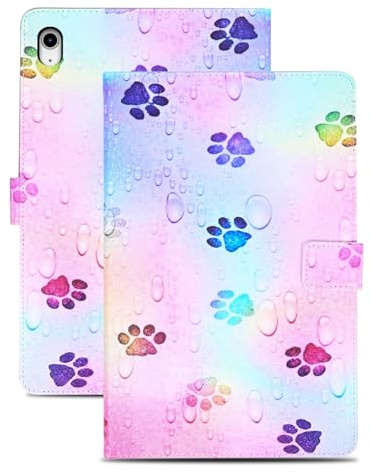 Rostsant Funda iPad 11/10 Generación 2025/2022 (11/10,9 Pulgadas) A16 PU Caso de Cuero Funda Tipo Cartera Carcasa para iPad 10.9 Huella
