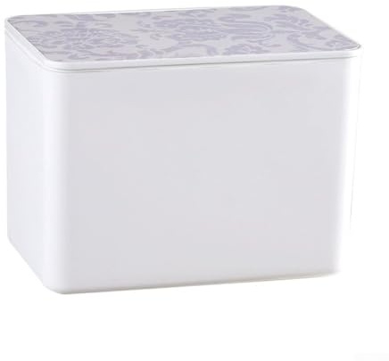 Yhenlovtt Taschentuchbox mit Klappdeckel für Badezimmer, Wohnzimmer, Büro und Restaurant, Mehrzweck-Tücherhalter aus Kunststoff und Feuchttücher, Organizer für Zuhause und gewerbliche Nutzung, Weiß