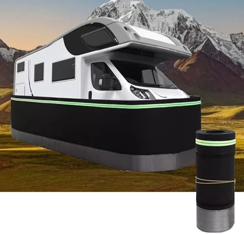 Robuster Unterbodenschutz For Wohnmobile/Reiseanhänger Mit Reflektierenden Streifen, Einfach Zu Montieren Und Faltbar, Geeignet For Außenwände Von Mobilheimen(2.6ft,26m/85ft)