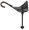 Gastrock Verstellbarer Regenschirm Sitzrohr, schwarz, One Size