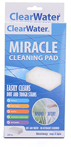 Clearwater miracolo spugna Eraser Pad adatto per Lay-Z-Spa da piscina/spa/barche/cucine e mobili – bianco, pezzi