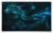 Silent Monsters Mouse Mat Size M 14 x 10 inches / 36 x 25 cm, Dragon, Stitched Edges, washable & rollable Mouse Pad, Gaming Home Office Mousemat, Mousepad non-slip & quiet, Desk Mat