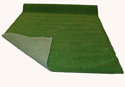 Kottig Rasenteppich grün gerollt Kunstrasen 100 x 200 cm 100% PP 1.800g/m2 Höhe ca. 12,2mm schwer