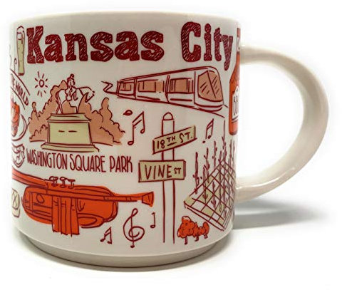 Starbucks KANSAS CITY Been There Series Across The Globe Collection Ceramic Coffee Mug 14 oz