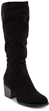 Toocool - Scarpe Donna Stivali Primaverili Estivi Traforati Tacco Comodo GL601 [38,Nero]