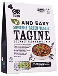 Gordon Rhodes' Supreme Green Tagine Gourmet Vegan Sauce Mix with an Exotic Blend of Cumin, Paprika and Cinnamon. Free from Meat and Gluten, Slow Cook for a Fresh and Healthy Veggie tagine. (1 x 75gm)
