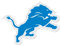 NFL Siskiyou Sport-Fan-Shop Detroit Löwen Auto-Aufkleber, 20,3 cm, Team-Farbe