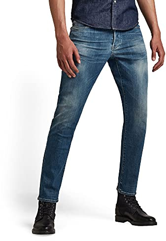 G-Star Men's 3301 Regular Tapered Jeans, Blue (faded spruce blue 51003-C300-C084), 28W / 32L