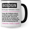 Pagma Druck Tasse Biologin lustig, Biologin Geschenk, Spruch Biologie Kaffeebecher Geschenkidee, Kaffeetasse Beruf Teetasse Becher