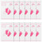 Leenou 12 Bustine Corredino Neonato Sacchetti, Buste Ospedale Cambio Trasparenti con Cursore, per Nascita, Sigillate PE Glassato Borsa, idea regalo (34 * 24 cm) Rosa