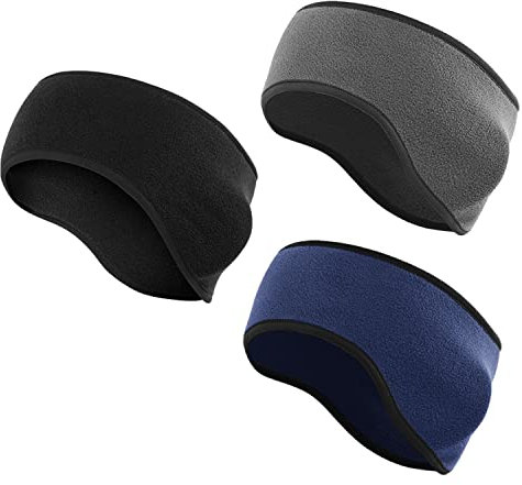 3 Winter Stirnbänder für Männer und Frauen, Sport, Laufen, elastische ohrwärmende Yoga-Tanz-Turnhalle Stirnband, warm und bequem Feuchtigkeitstransport.
