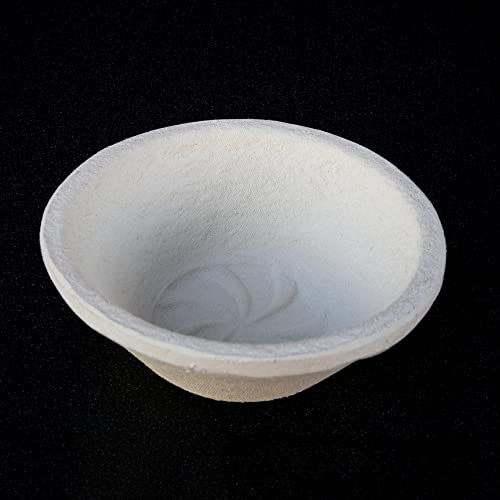 EcoBaker Professional 500-750g Round Fan Pattern Proofing Basket Banneton Brotform Brotformen Bread Making - Heavy Duty - Sustainable Wood Pulp