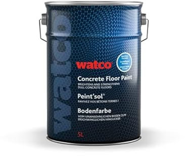 Watco Concrete Floor Paint - Easy to use pre-mixed for light traffic areas - Ideal for warehouses, garages and other concrete floors (Tile Red)