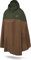normani Unisex Regenponcho - Wind und Wasserdicht mit Bauchtasche, 3M Refelktoren und seitlichen Eingriffen Farbe Oliv/Braun Größe XXL-3XL
