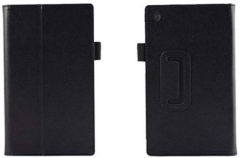 EMFYL For Asus ZenPad 8 8.0 inch, Tablet Case Fashion Bracket Flip Leather Cover For Asus ZenPad 8 8.0 inch Z380 Z380C Z380M Z380KL secretcipher pad cover (Color : For Bracket Black)