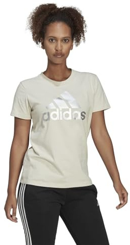 Adidas Womens T-Shirt (Short Sleeve) W Bl T, Alumina/Silver Met., HL2032, L