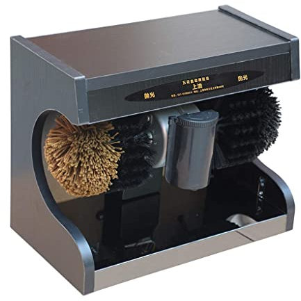 QHYXT Cireuse à Chaussures Machine à polir et à éclaircir mécanique à Induction entièrement Automatique Convient pour la Maison ou Les lieux publics (Noir)
