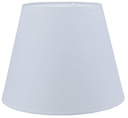 Sinta Paralume Tessuto Coolie Moderno Rilancio Lampada da tavolo E14/E27 Lampada da comodino Lampada da parete Paralume, Ø8.6/22cm,Bianco