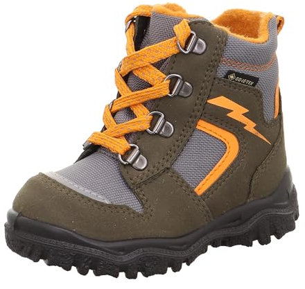 superfit Jungen Husky Schneestiefel, Grün Orange 7000, 23 EU Schmal