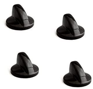 ELECTROTODO 4 Mandos Compatible con Cocina Teka Color Negro Eje 5,5 mm