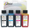 refill24 Nachfülltinte kompatibel mit Epson 604 / 604XL Druckerpatronen (Ananas), Nachfülltinte geeignet für Epson Expression Home XP Workforce WF, Refillset mit 400 ml Druckertinte
