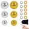 Sporgo 6 Stück Magnetische Massageball: Igelball mit 10 Stück Massageringe, Stressball Fingerspitzen Durchmesser 32 mm, 47 mm, 56 mm, Akupressurkugeln Set für Stress Relief oder Massage