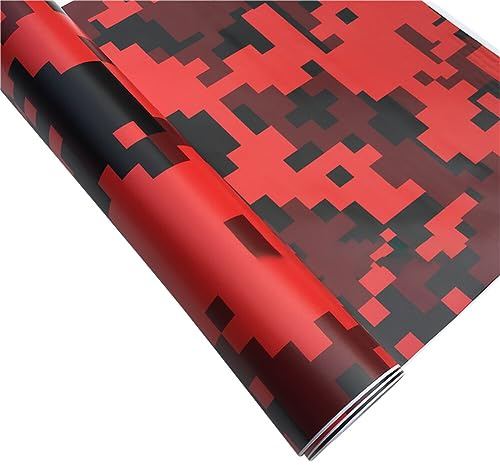 URFEDA Tarnung Auto Folie, 152cmx50cm Tarnung Selbstklebend Autofolie aus Vinyl, Camouflage Autoaufkleber Wasserdichter Camouflage Auto Folie Aufkleber DIY Camo Vinyl Wrap Auto Motorrad Aufkleber