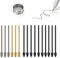 Marker Stylus Tips for Remarkable 2 Pen Tips with Nibs Removal Tool,Metal Replacement Nibs Refill Accessories for Remarkable 1/2 Stylus/Marker Plus Pen-16Pcs(Gold/Sirvel)