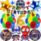 Marve Geburtstagsdeko 6 Jahre, 31 Stück Superhelden Geburtstag Luftballons, Avenge Geburtstag Deko, Superhelden Deko Geburtstag Kinder, Superheld Party Luftballons Dekoration mit 3D Folienballon