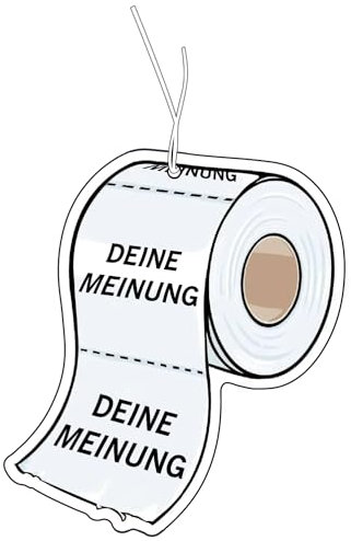 2x Duftbaum mit Deine Meinung Motiv, Auto Duftspender, Duftbaum Auto tuning, Lufterfrischer, Duftanhänger Auto, Duftbaum Set Auto