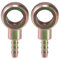 A ABSOPRO Universal Banjo Bolt 12mm ID Banjo Bolt Hose Barb Fitting Adapter Replacement for Motorcycle Car Metal Bronze Tone (Set of 2)