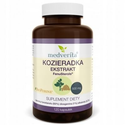 Medverita - Bockshornklee-Extrakt - FenuSterols - 500mg Extrakt pro Kapsel - Kapseln (Großes Paket, 120, stück)