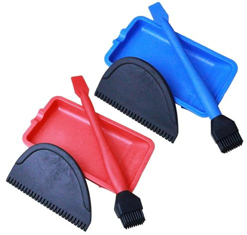 Applicateur de Colle à Bois | Pinceaux pour Colle à Bois avec Plateau à Colle et Peigne à Colle - Ensemble D'applicateurs de Colle en Silicone pour Travail du Bois, Arts, Artisanat et Projets de Colle