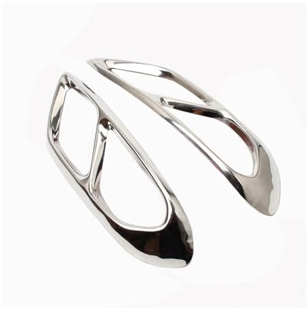 Auspuffblenden für Ford Mondeo Fusion 2013 2014 2015 2016 2017 2018 2019 2020,Auto Schwanz Schalldämpfer Auspuffrohr Ausgang Abdeckung Trim Außen Zubehör Auspuffblenden,A-Argento