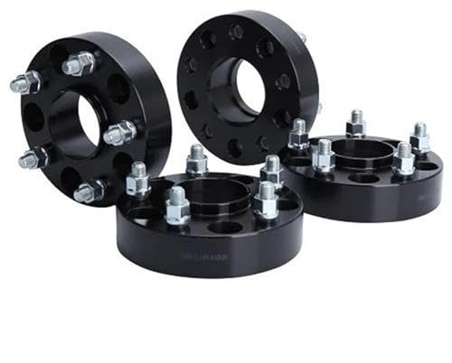 Kompatibel Mit Jeep Für Wrangler JK 2007 2008 2009 2010 2011 2012 2013 2014 2015 2016 2017 4 Stück 5x5 (5x127) 71,5 Mm 1/2-20 Hubcentric Schmiedefelgen Distanzstücksatz Spurverbreiterung(Black)