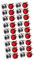 Cabilock 36 STK Weihnachts kariert Ball weihnachtsdeko christbaumkugeln Weihnachtskugel Dekoration weihnachtskugeln Dekorationen Weihnachtskugeln Anhänger Christbaumschmuck Stoff