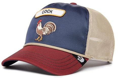 Goorin Bros. Trucker Cap GB2 Rooster Navy Rot Beige, Size:OneSize
