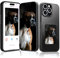 Reaqnik Ink Screen Handyhülle, Personalisierte Hülle für iphone 15 Pro Max, Benutzerdefinierte Bilder auf dem E-Ink Handyhülle Anzeigen, AI Phone Case, NFC Case, TPU, Schwarz (Norm, iPhone 15 Pro Max)
