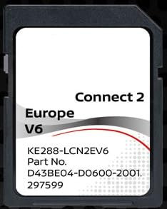 Generisch SD Karte GPS-Navigation Europa 2021 v6 – Datenbank Q3.2019 – D43BE04-D0600-2001 kompatibel mit Nissan Connect 2