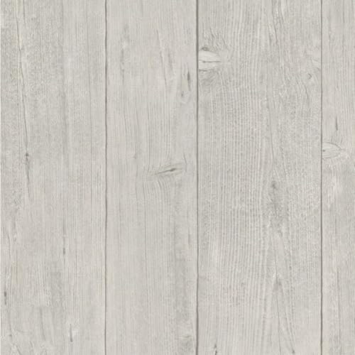 SOPHIE LAURENCE Grey Plank Wallpaper - Realistic Wood Panel Design, Rustic Home Decor for Walls, Kitchens, Bedrooms, Offices, Easy Application (Full Roll)