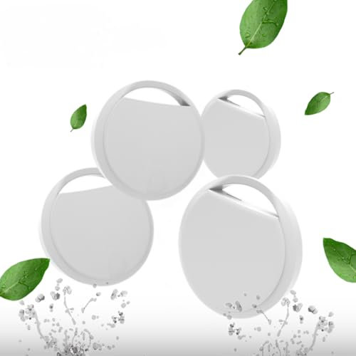 AURUM Smart Tag Pro, Koffer Tracker kompatibel mit Apple Wo ist? APP (nur iOS), Schlüsselfinder für Schlüssel, Gepäck, Koffer, Brieftasche, 4er Pack (Schwarz)